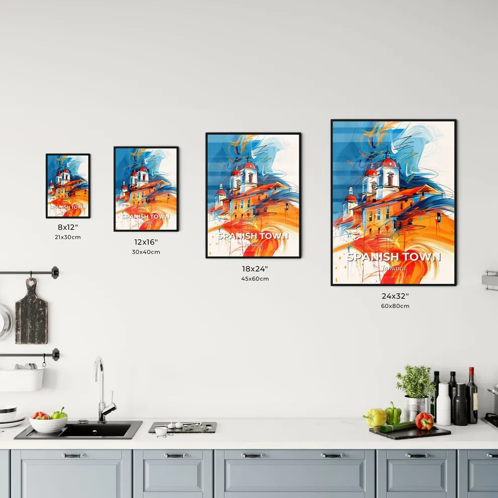 Vibrant Spanish Town, Jamaica Kitchen Art