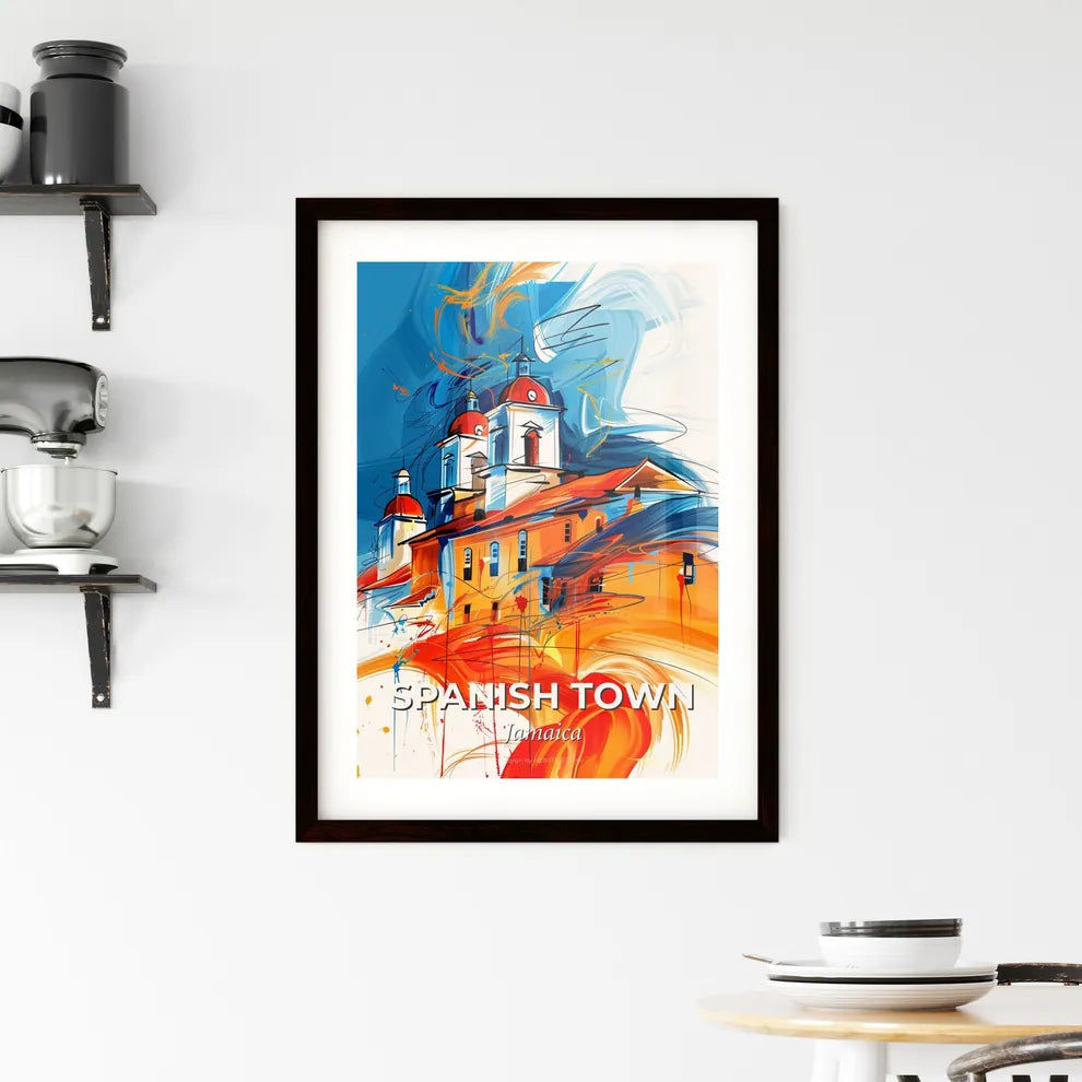 Vibrant Spanish Town, Jamaica Framed Print