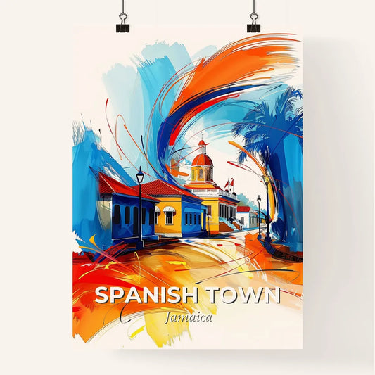 Vibrant Spanish Town, Jamaica Poster