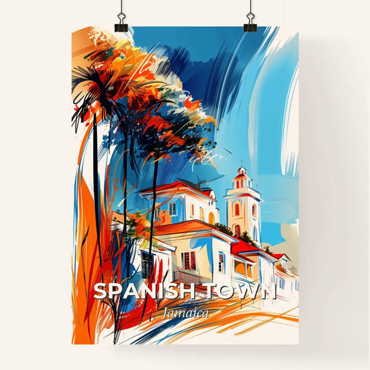 Vibrant Spanish Town, Jamaica Poster