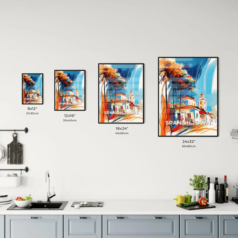 Vibrant Spanish Town, Jamaica Kitchen Art