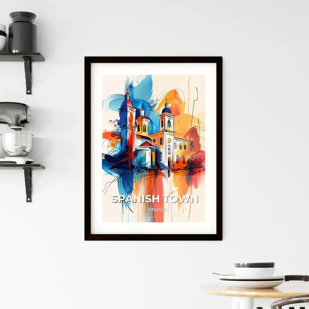 Vibrant Spanish Town, Jamaica Framed Print