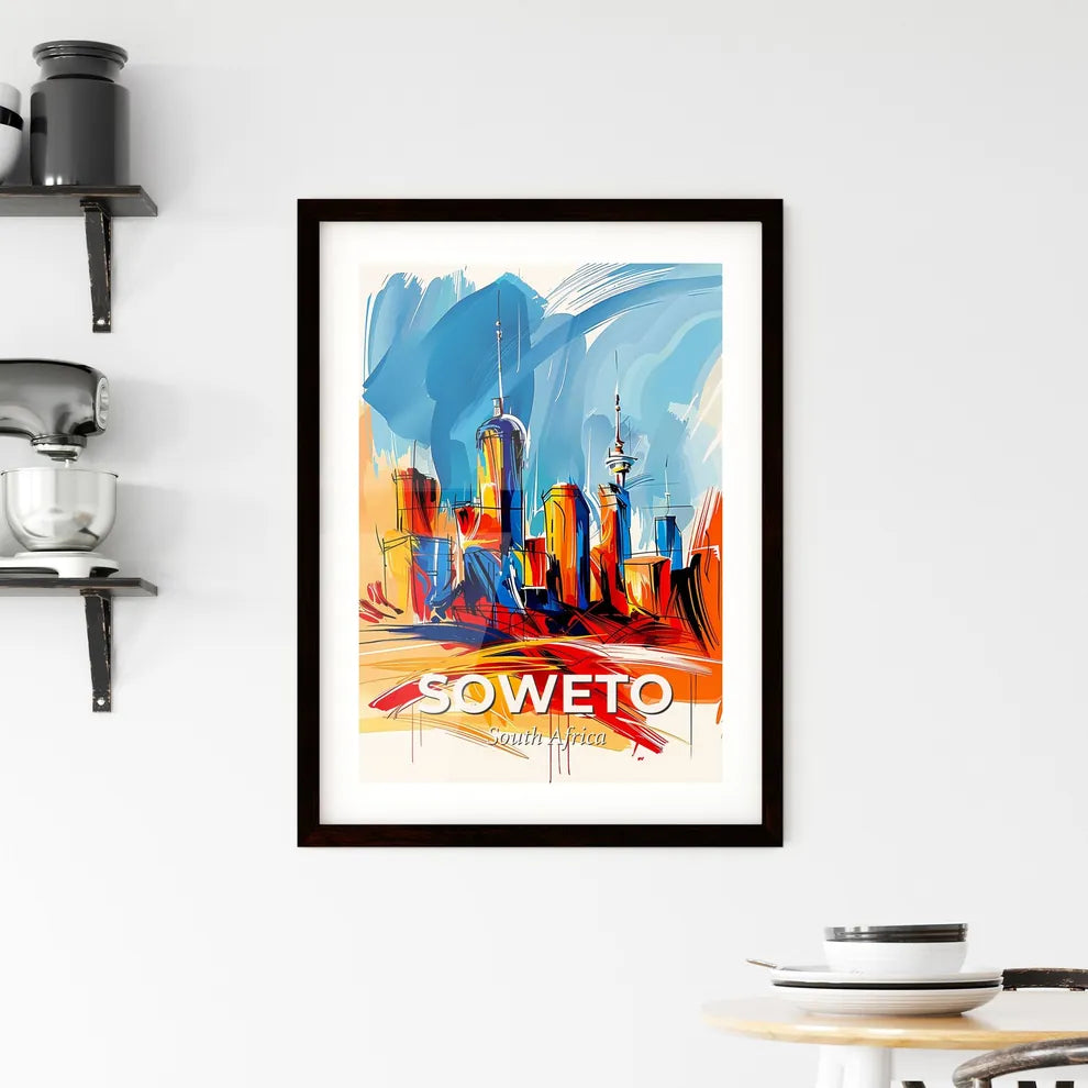 Vibrant Soweto, South Africa Framed Print