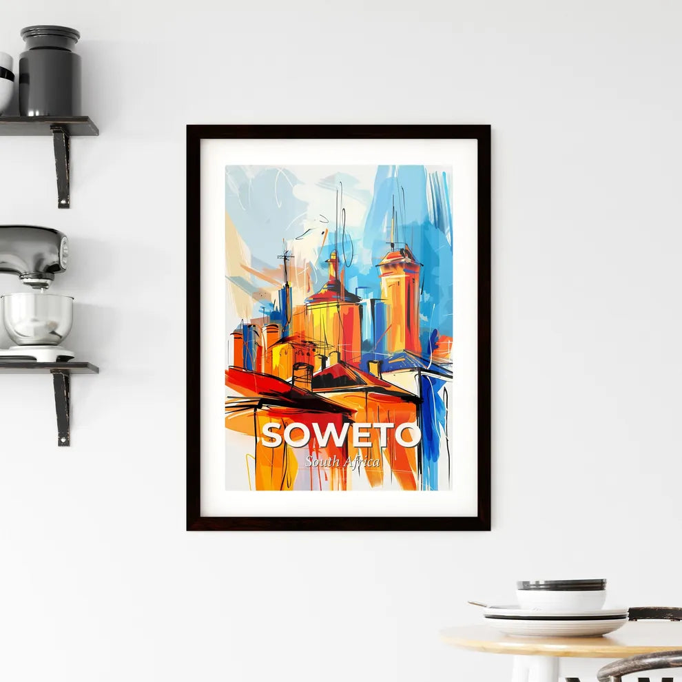 Vibrant Soweto, South Africa Framed Print