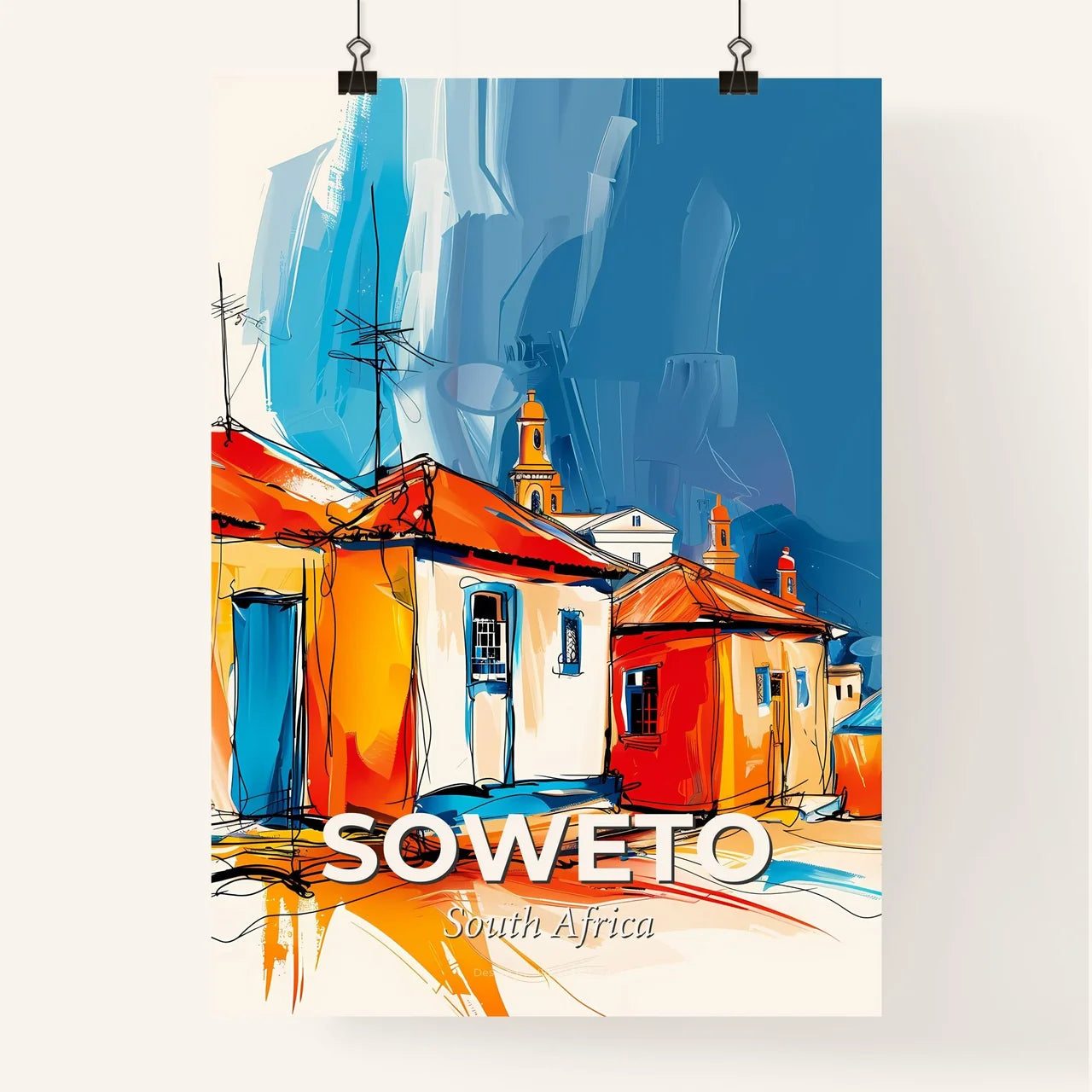 Vibrant Soweto, South Africa Poster