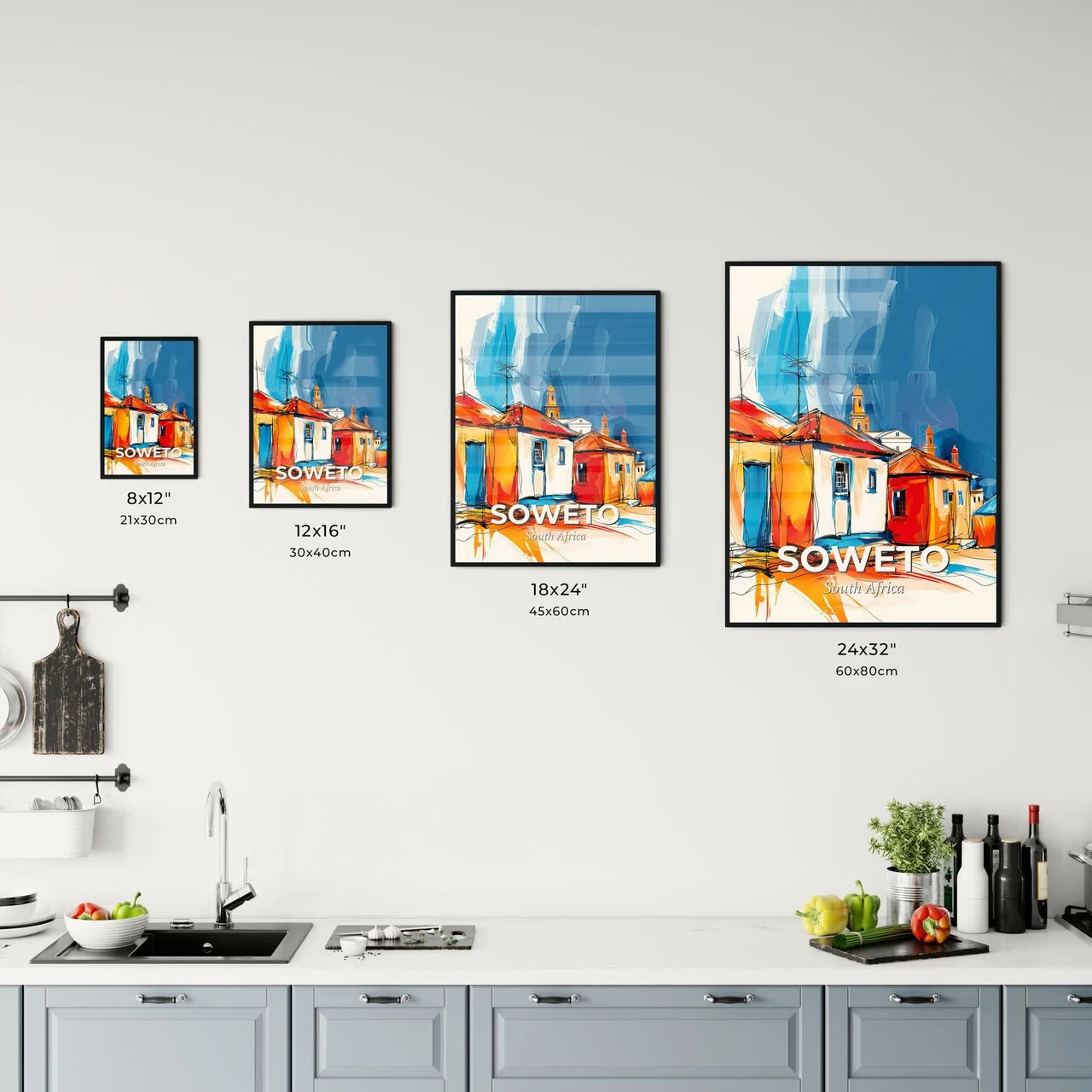 Vibrant Soweto, South Africa Kitchen Art