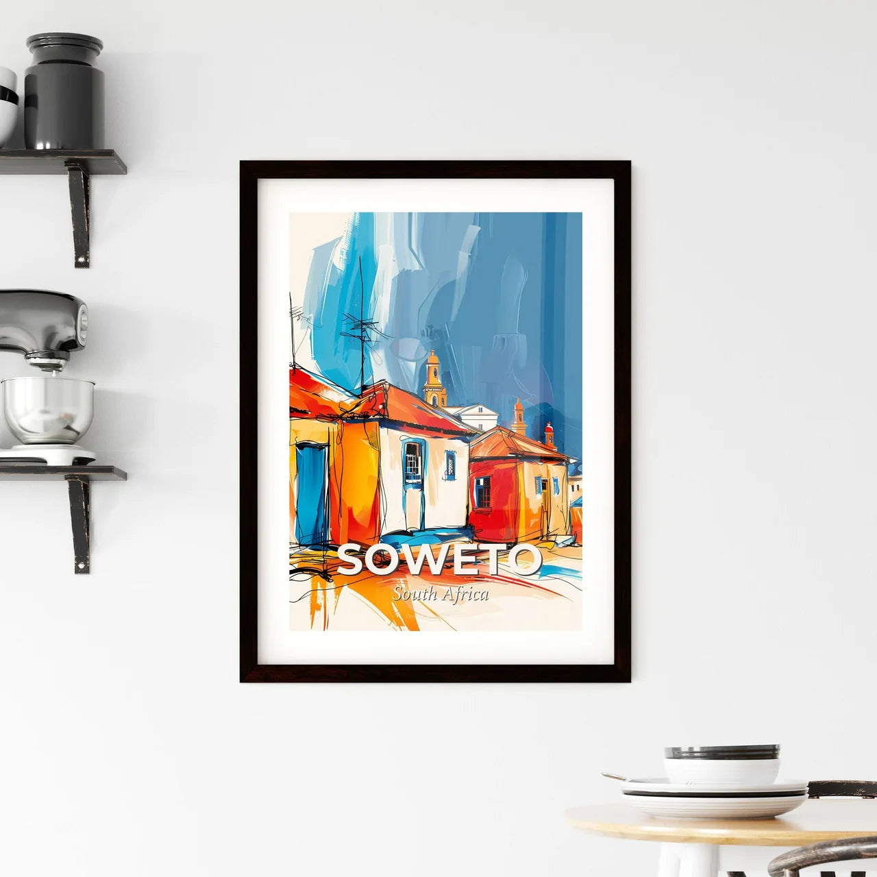 Vibrant Soweto, South Africa Framed Print