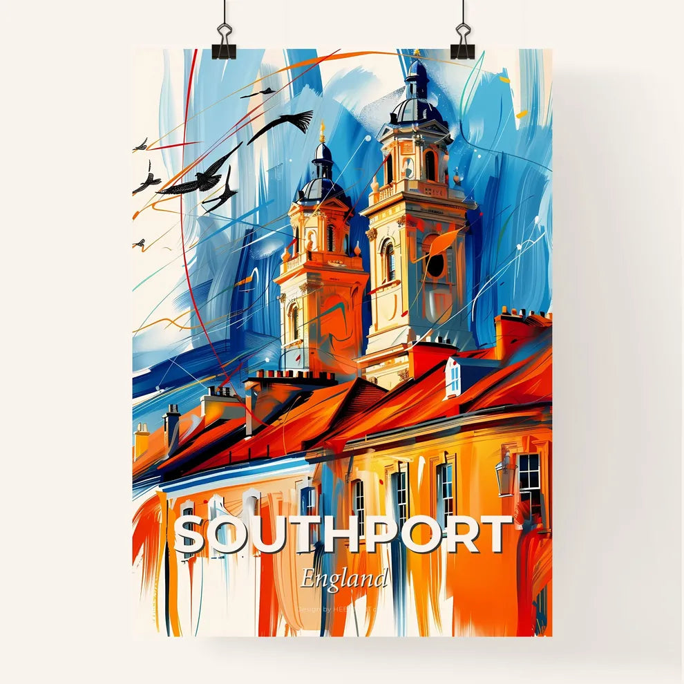 Vibrant Southport, England Poster