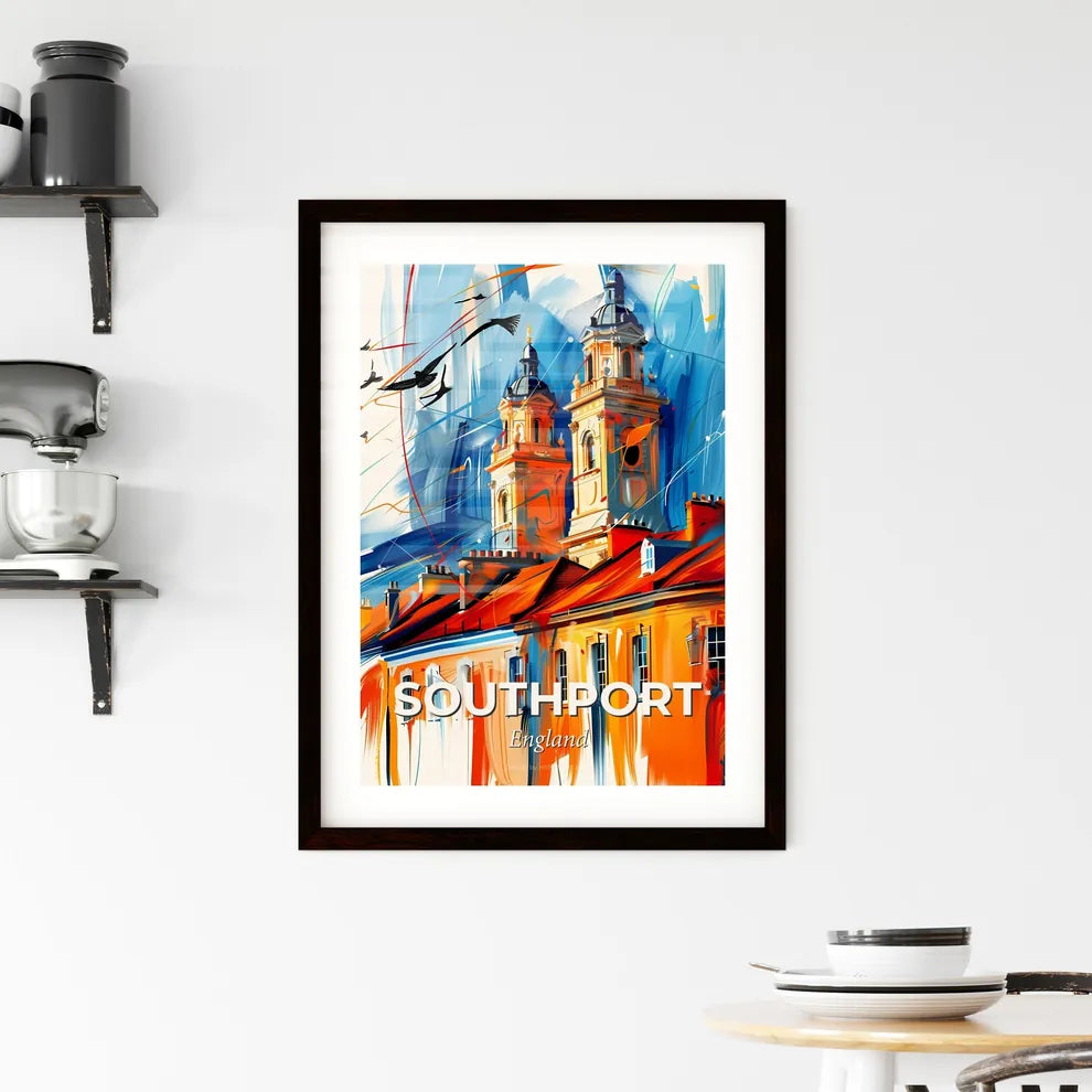 Vibrant Southport, England Framed Print
