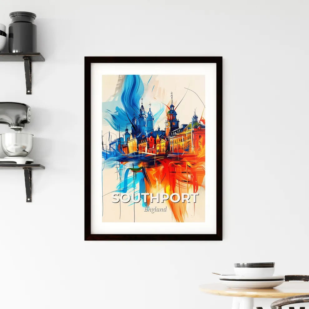 Vibrant Southport, England Framed Print