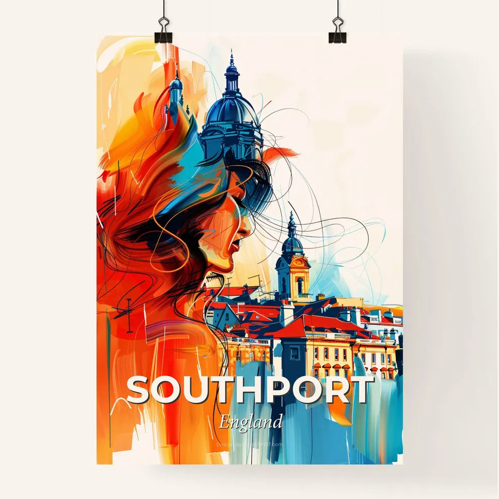 Vibrant Southport, England Poster