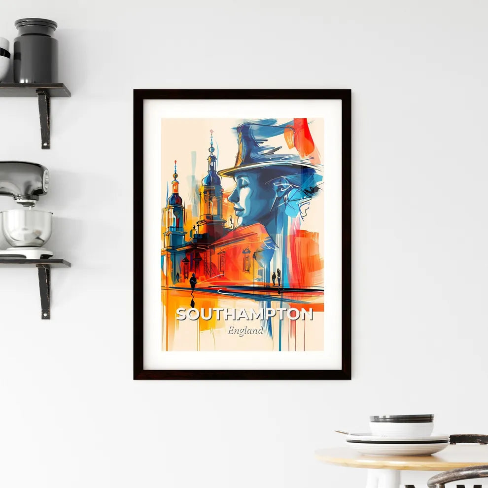 Vibrant Southampton, England Framed Print