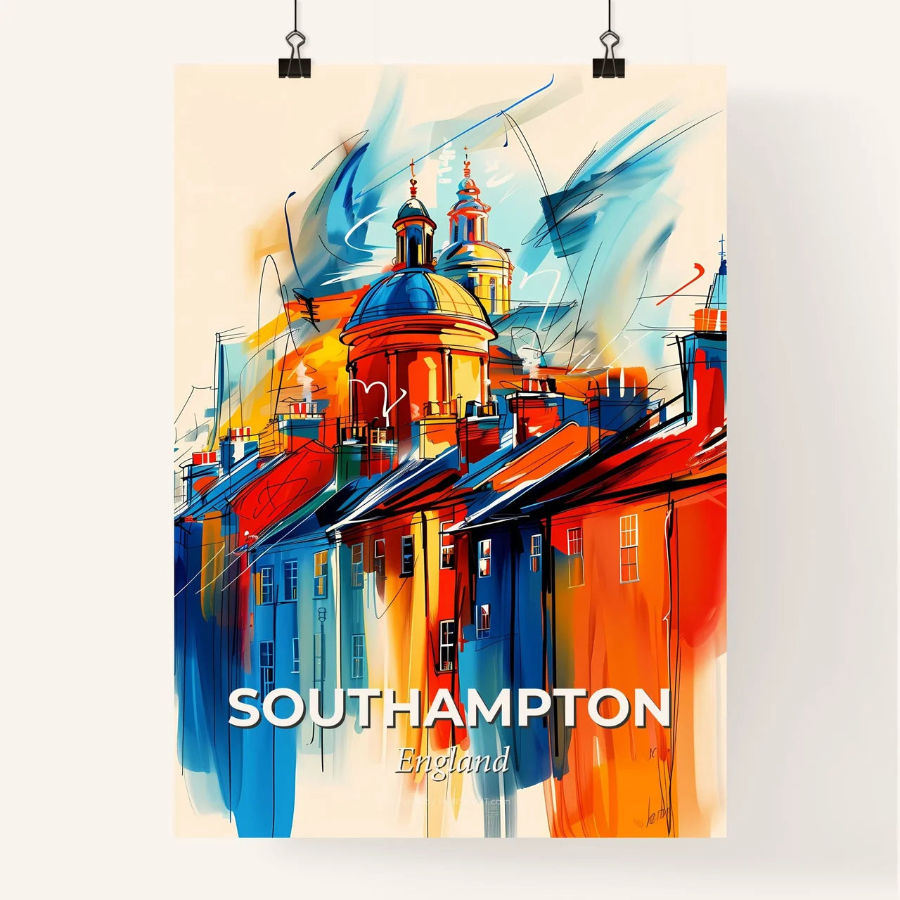 Vibrant Southampton, England Poster