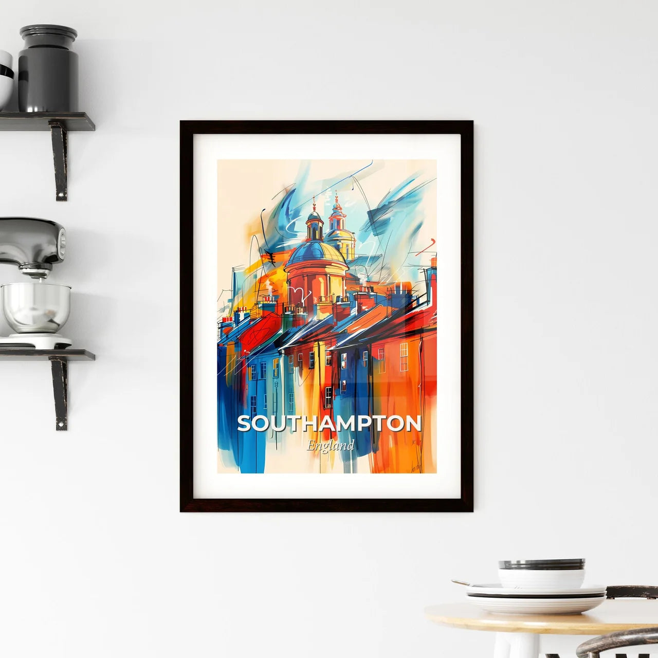 Vibrant Southampton, England Framed Print