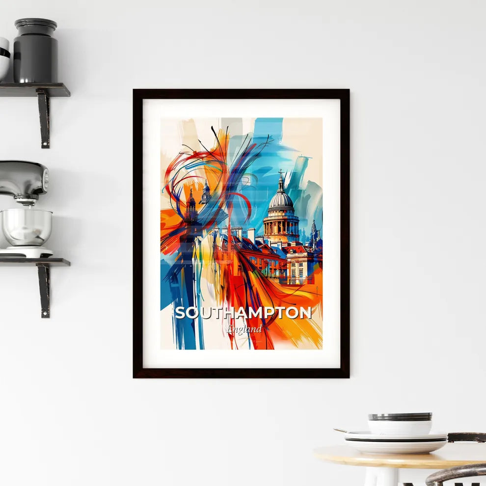 Vibrant Southampton, England Framed Print
