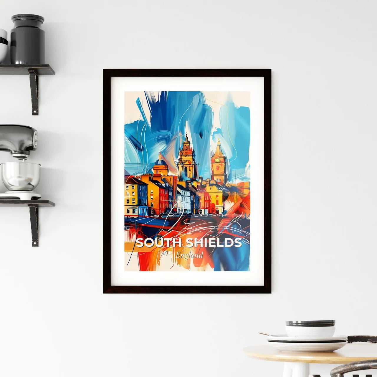 Vibrant South Shields, England Framed Print