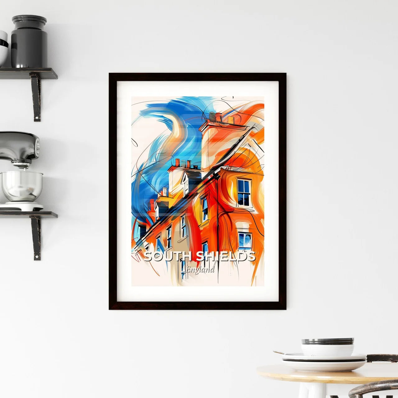 Vibrant South Shields, England Framed Print