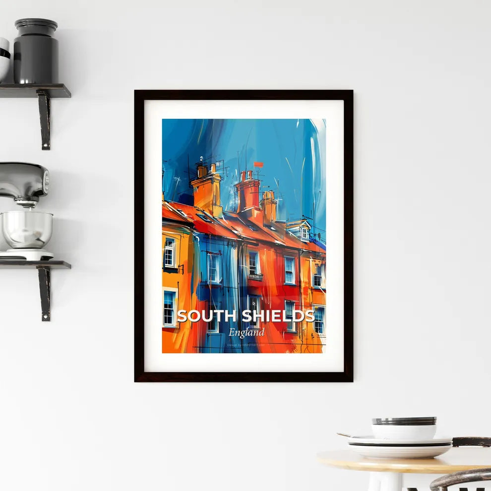 Vibrant South Shields, England Framed Print