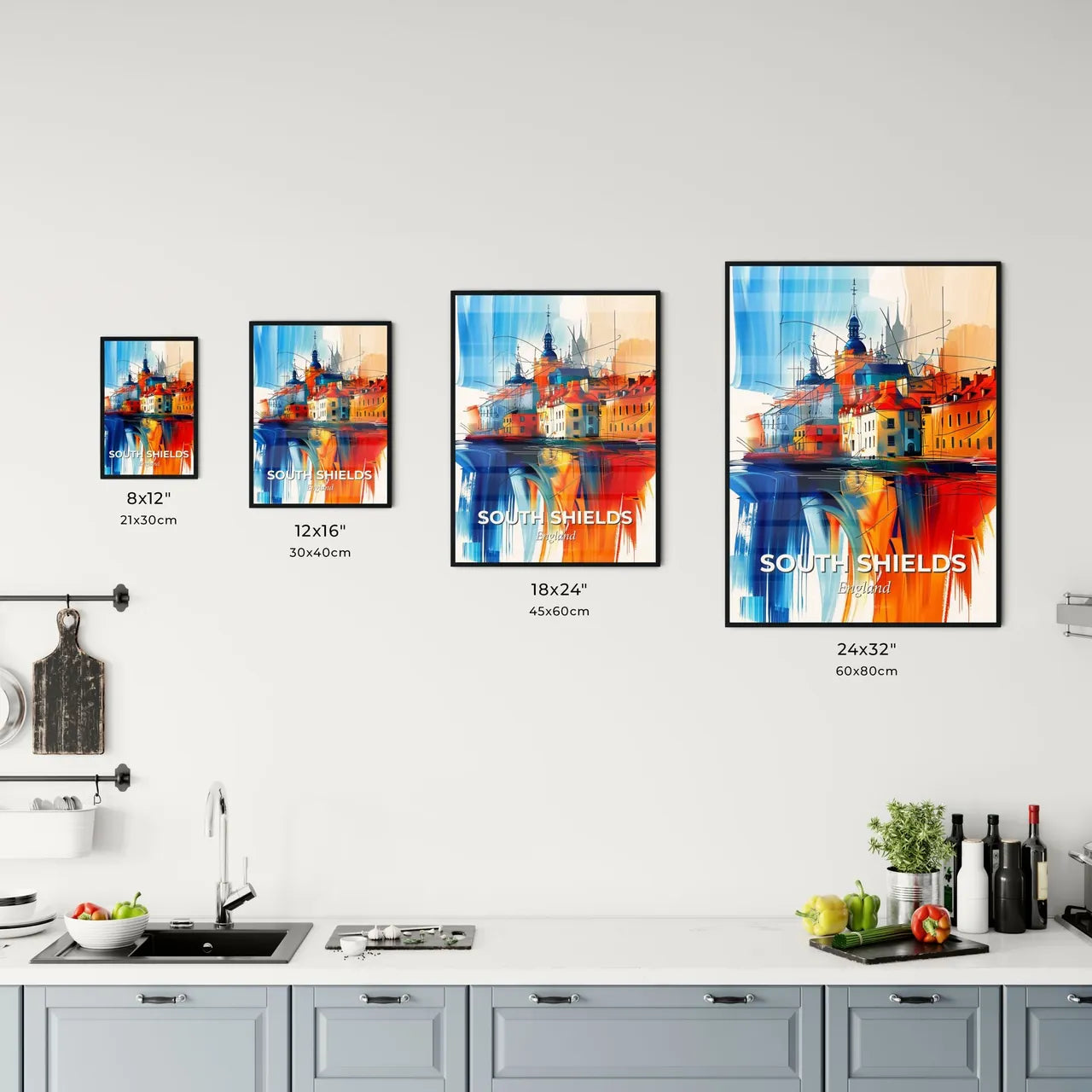Vibrant South Shields, England Kitchen Art