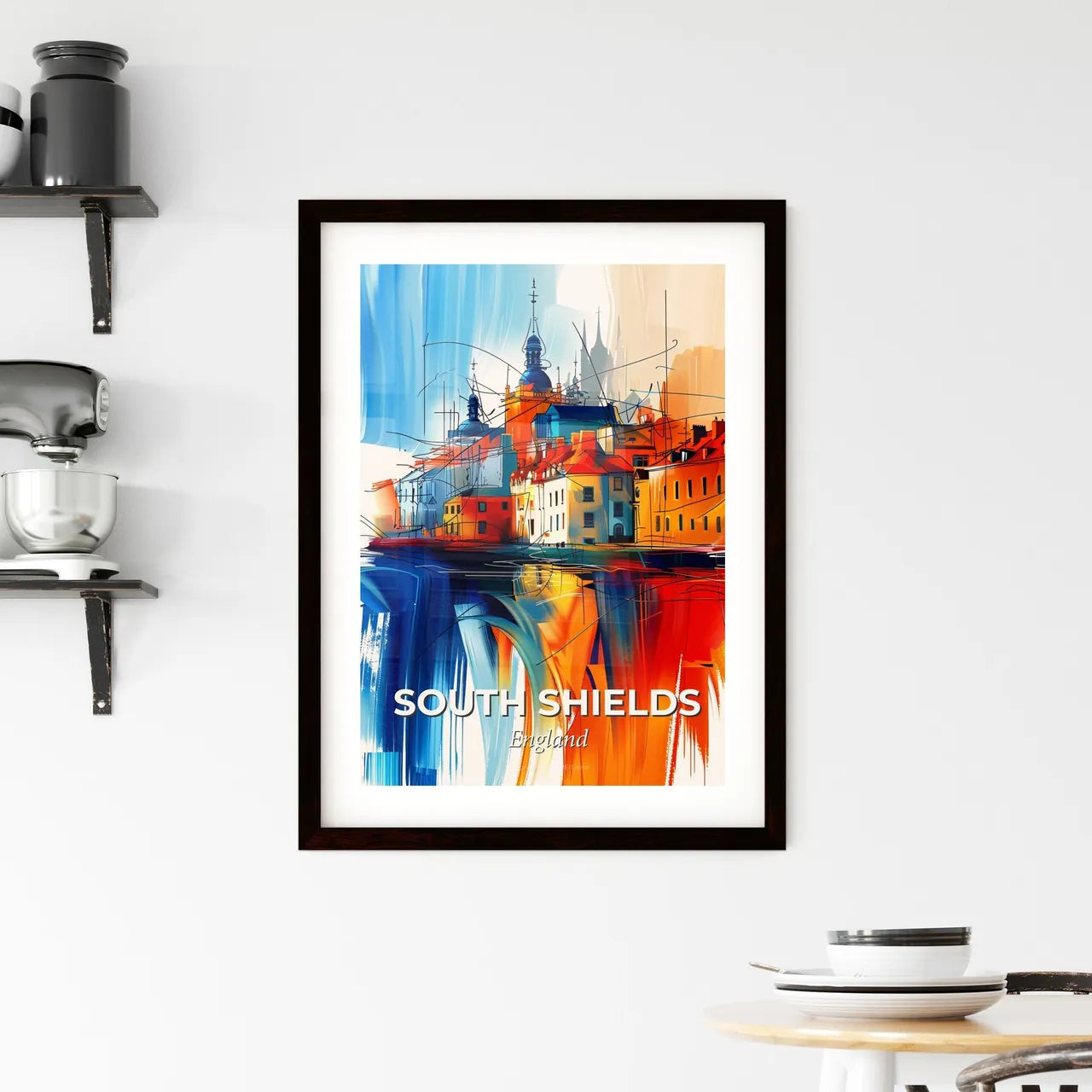 Vibrant South Shields, England Framed Print