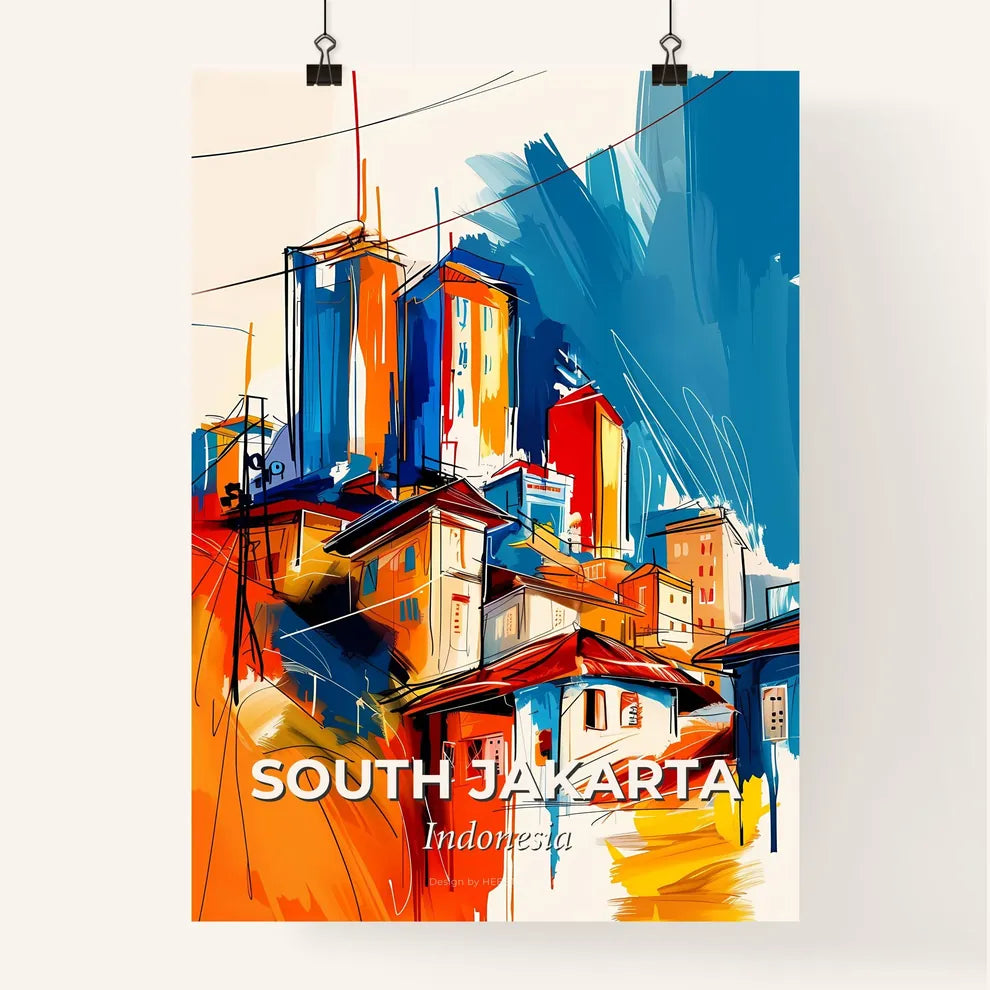 Vibrant South Jakarta, Indonesia Poster