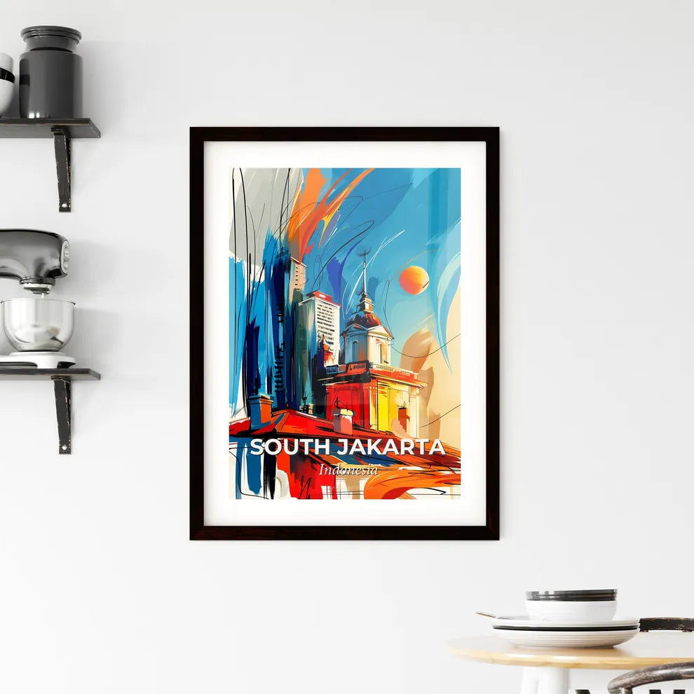 Vibrant South Jakarta, Indonesia Framed Print