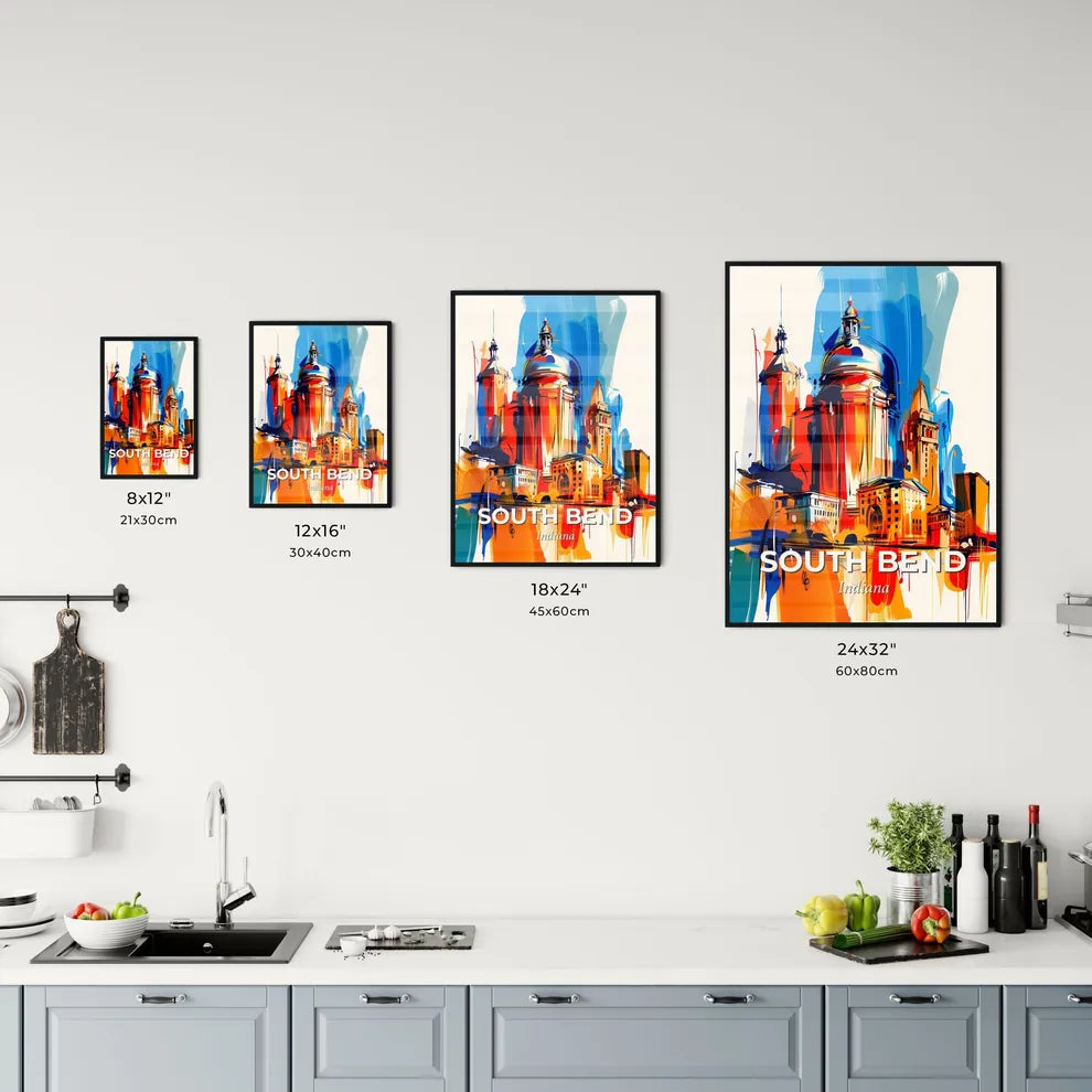 Vibrant South Bend, Indiana Kitchen Art