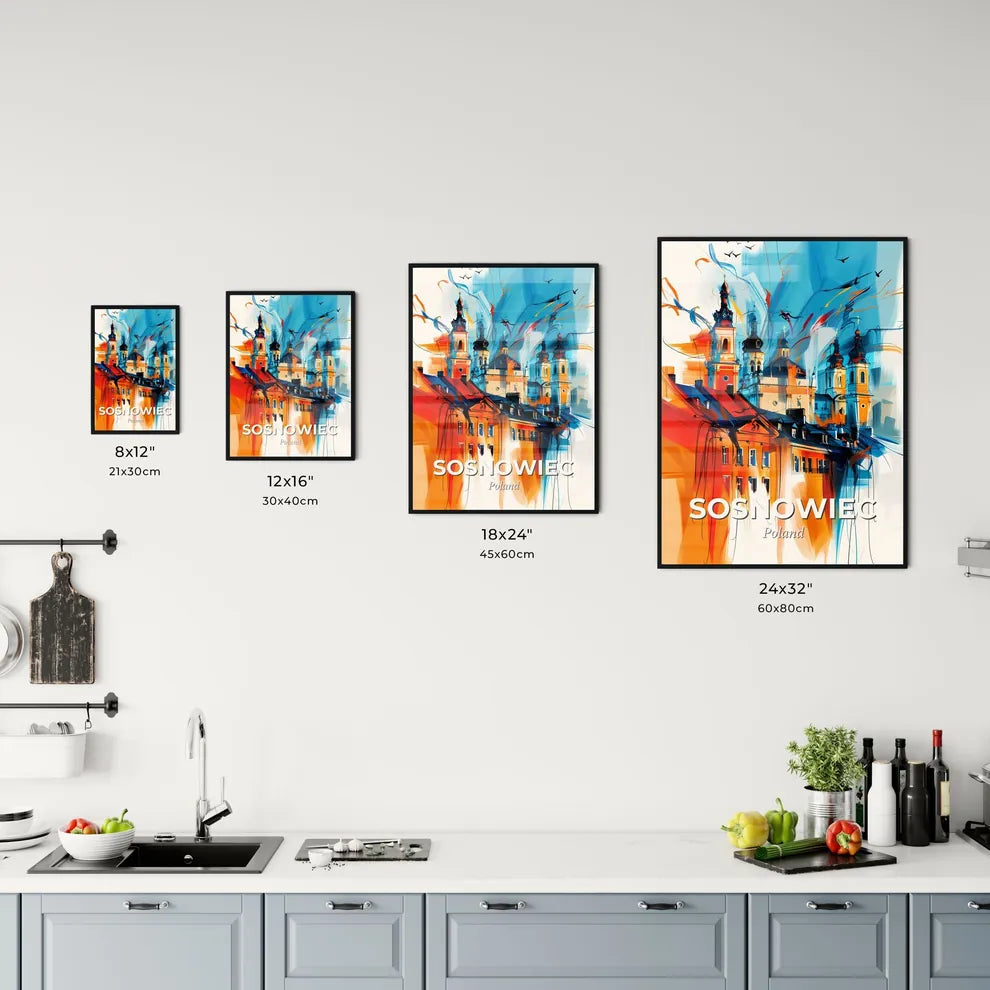 Vibrant Sosnowiec, Poland Kitchen Art