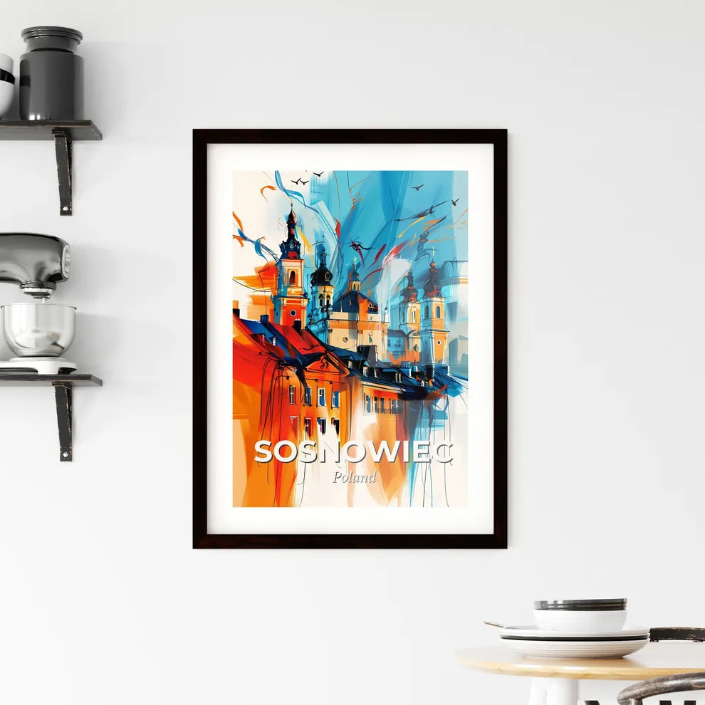 Vibrant Sosnowiec, Poland Framed Print
