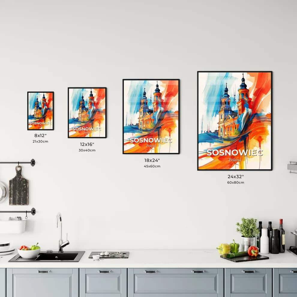 Vibrant Sosnowiec, Poland Kitchen Art