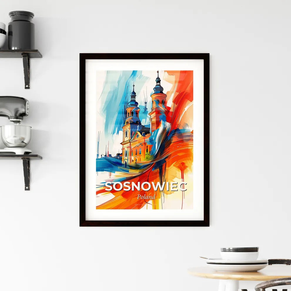 Vibrant Sosnowiec, Poland Framed Print