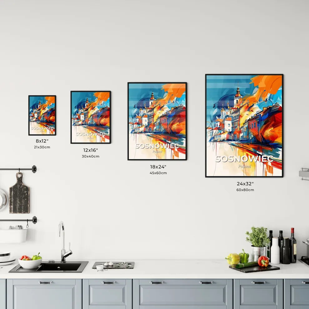 Vibrant Sosnowiec, Poland Kitchen Art