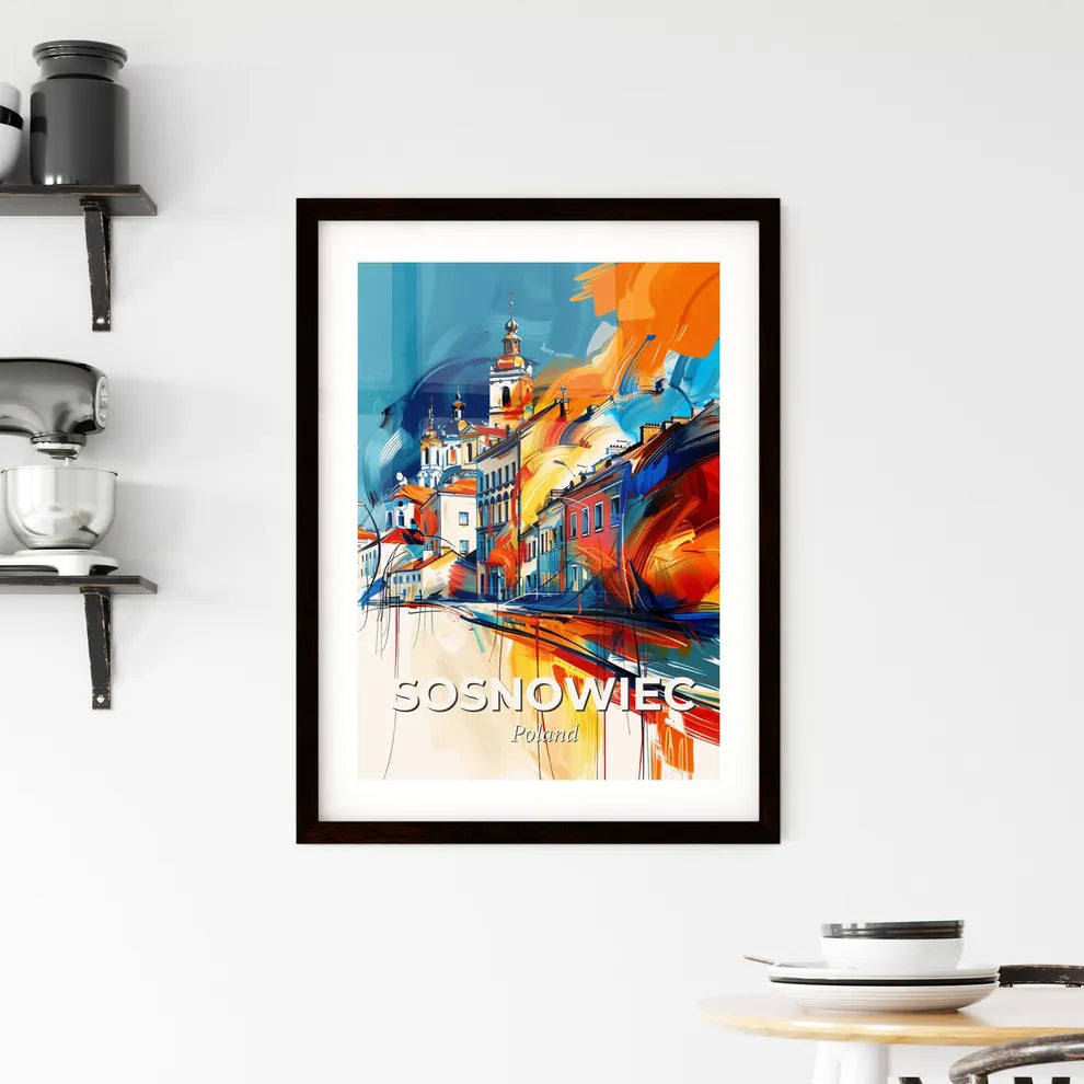 Vibrant Sosnowiec, Poland Framed Print
