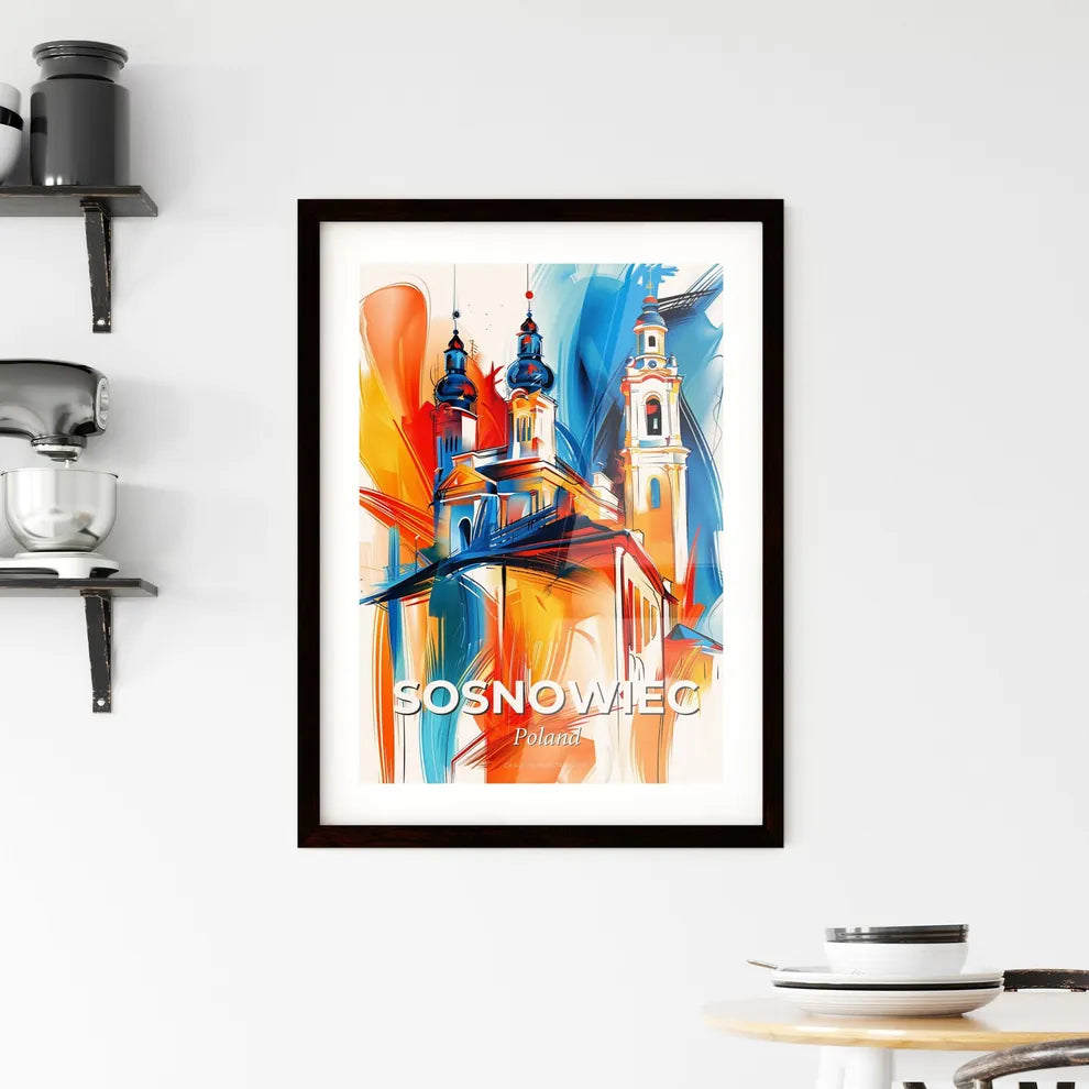 Vibrant Sosnowiec, Poland Framed Print