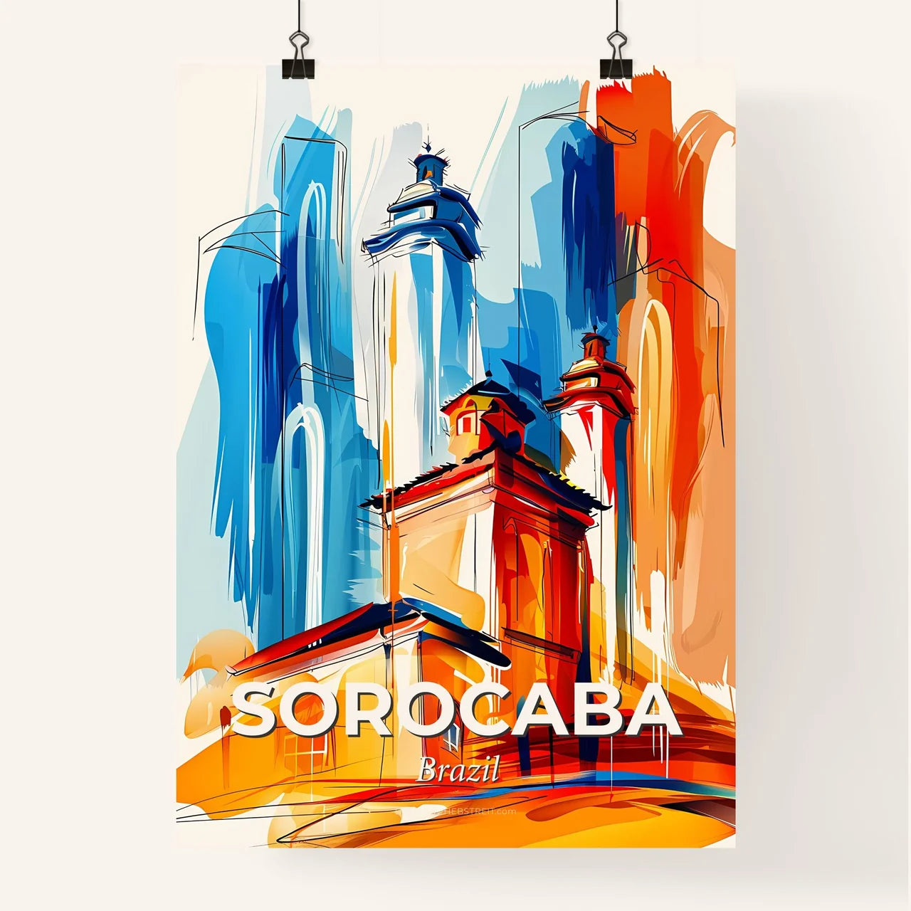 Vibrant Sorocaba, Brazil Poster