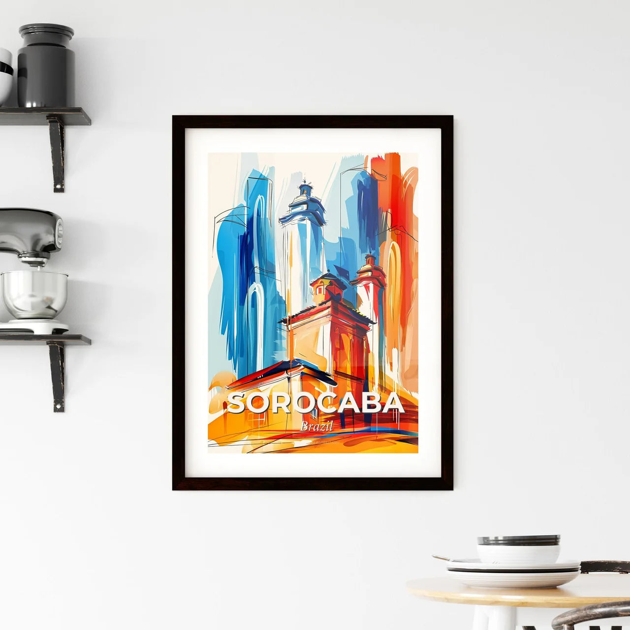 Vibrant Sorocaba, Brazil Framed Print