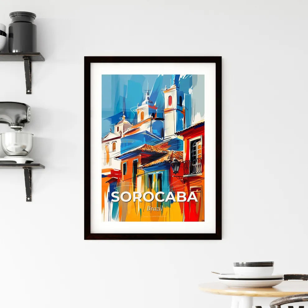 Vibrant Sorocaba, Brazil Framed Print