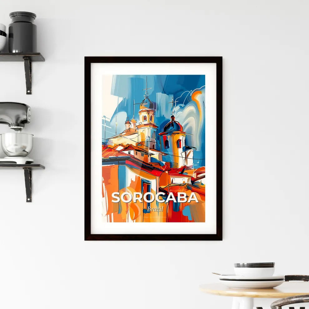 Vibrant Sorocaba, Brazil Framed Print