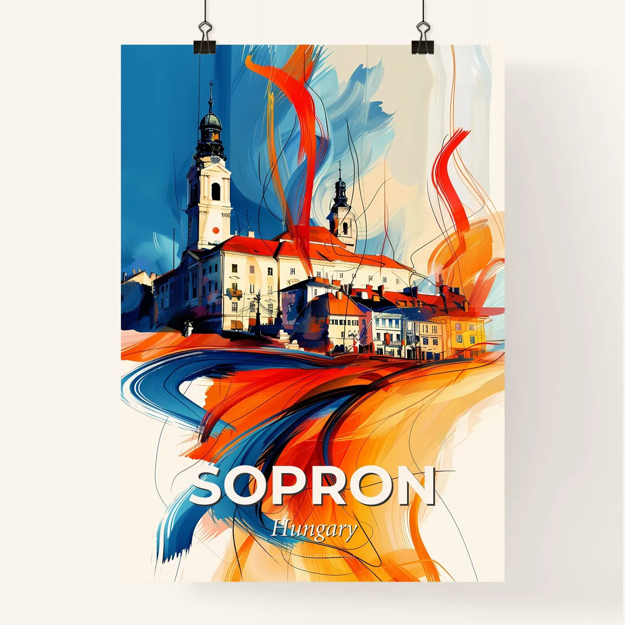 Vibrant Sopron, Hungary Poster