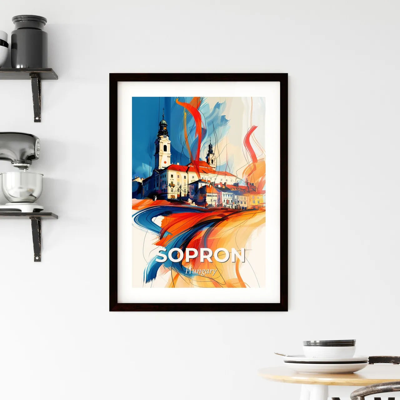 Vibrant Sopron, Hungary Framed Print
