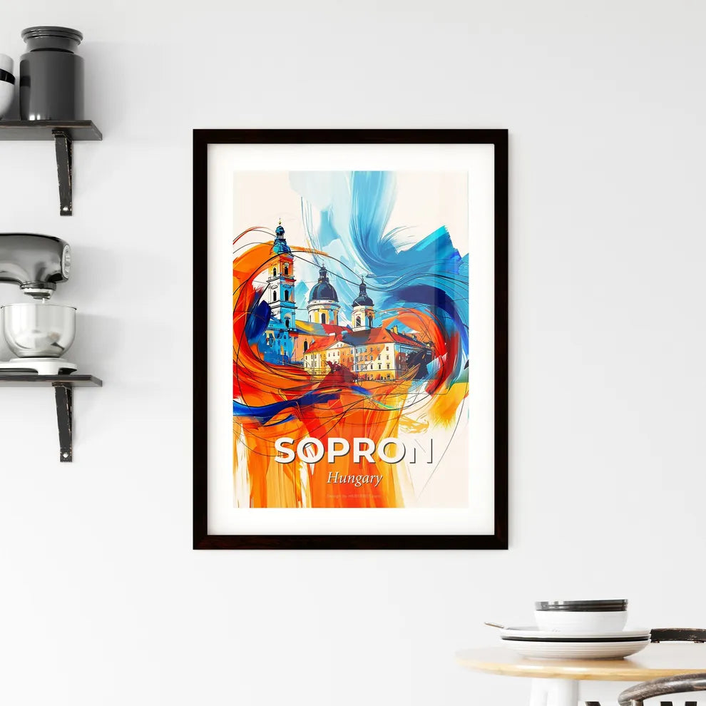 Vibrant Sopron, Hungary Framed Print