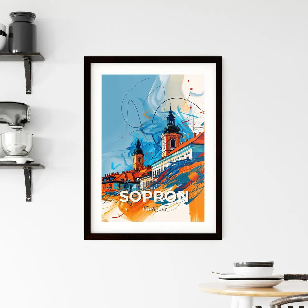 Vibrant Sopron, Hungary Framed Print