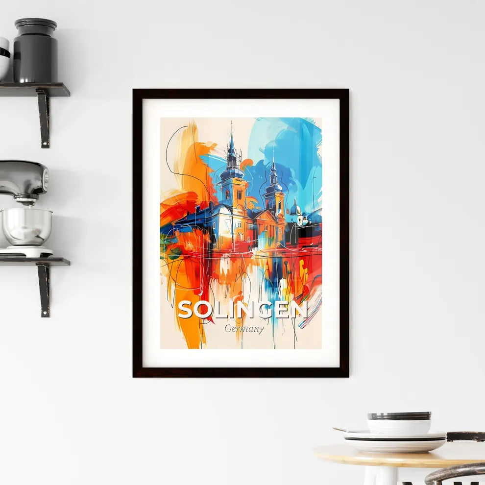 Vibrant Solingen, Germany Framed Print