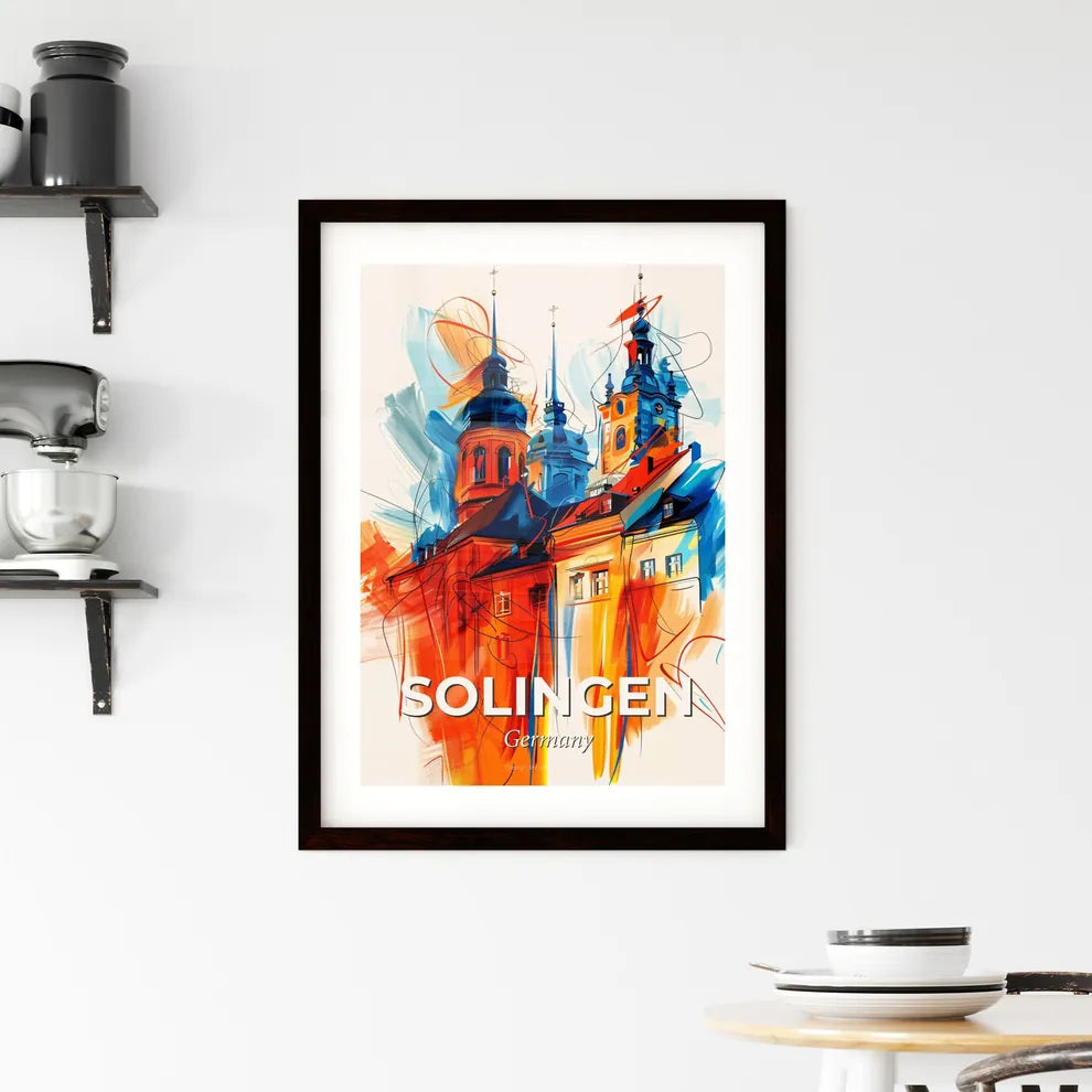 Vibrant Solingen, Germany Framed Print