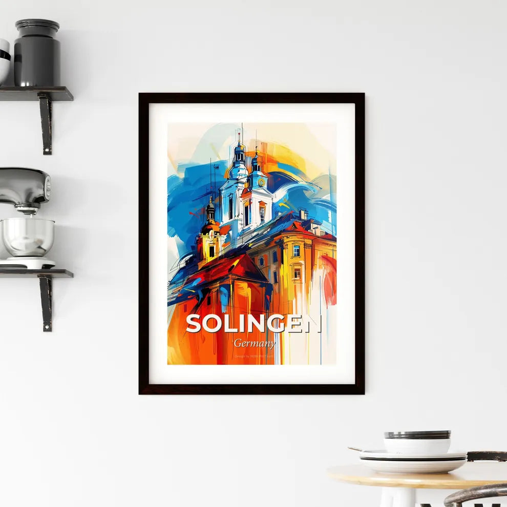 Vibrant Solingen, Germany Framed Print