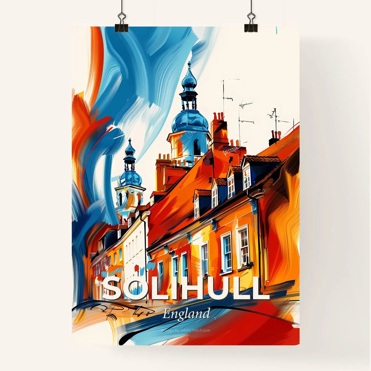 Vibrant Solihull, England Poster