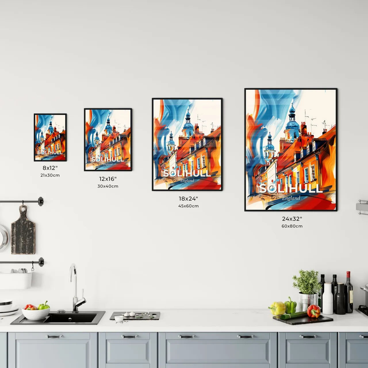 Vibrant Solihull, England Kitchen Art