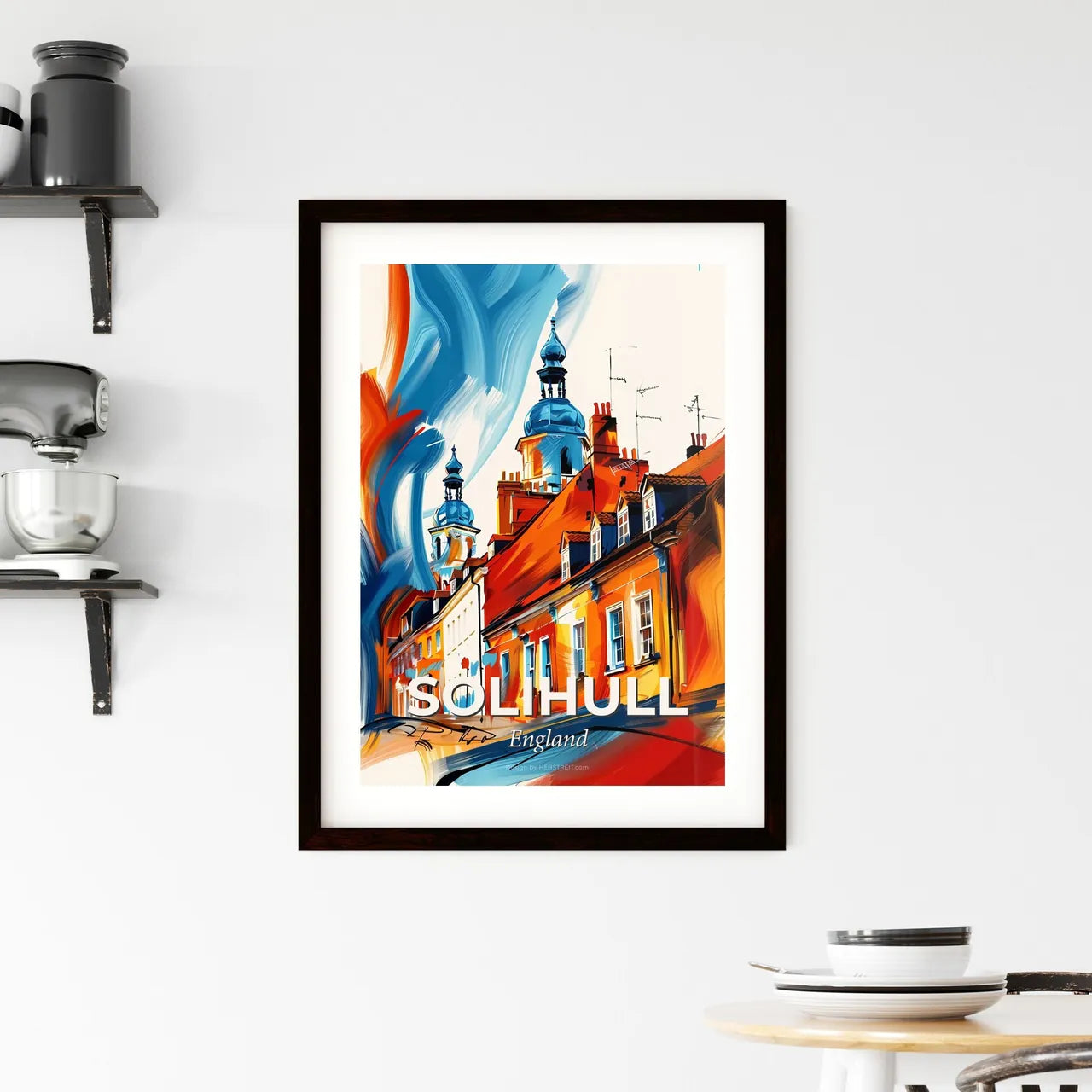 Vibrant Solihull, England Framed Print