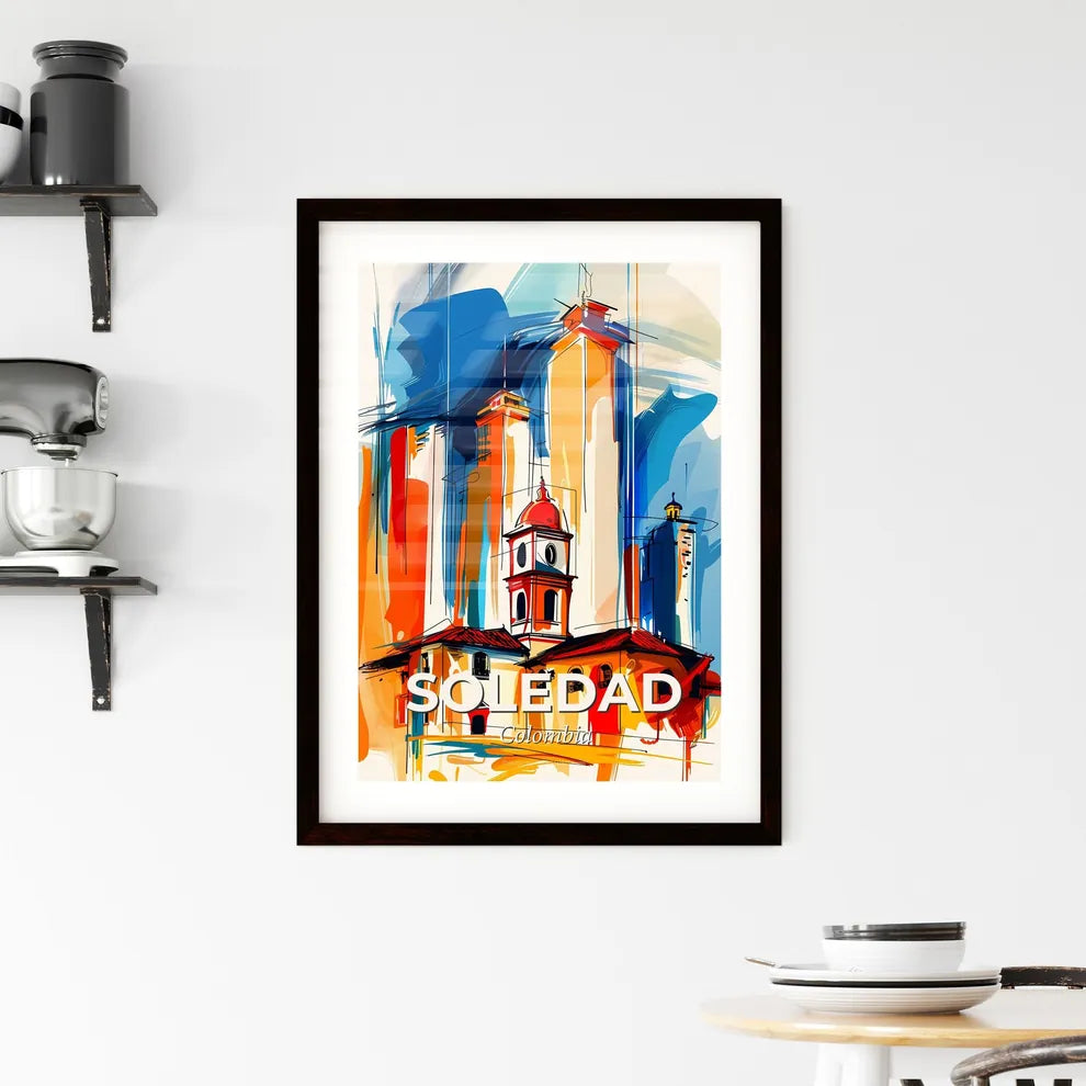 Vibrant Soledad, Colombia Framed Print