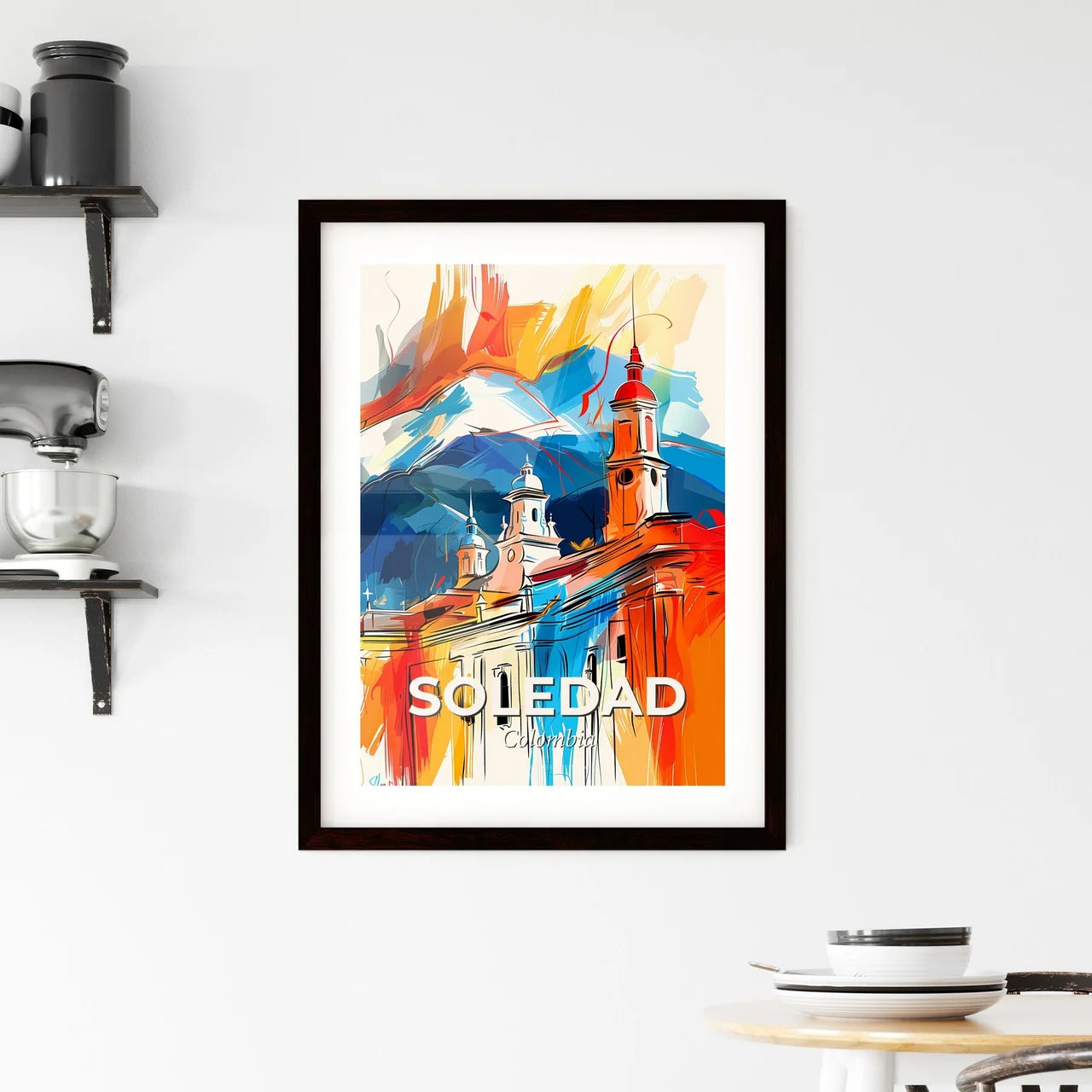 Vibrant Soledad, Colombia Framed Print